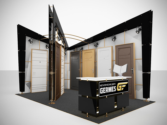 Визуализация стенда для выставки