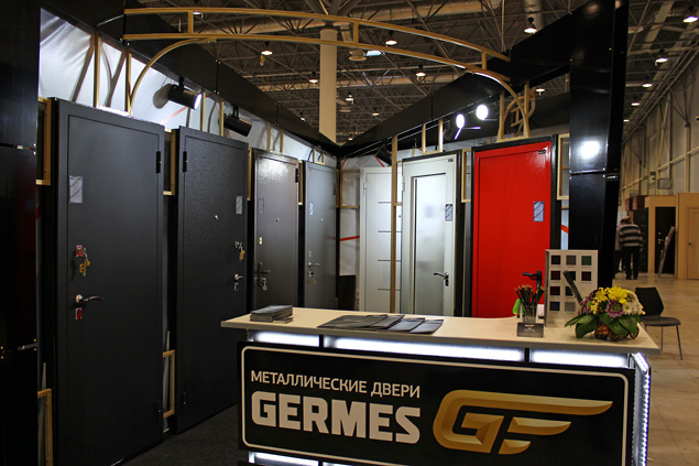 Выставочный стенд до начала работы выставки