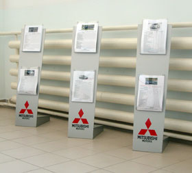 Прайс-холдеры из композита с карманами из оргстекла