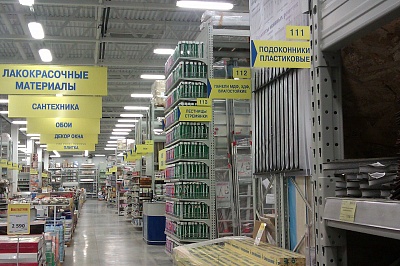 Таблички навигации в ТЦ "Мегастрой"