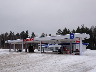 Комплексное оформление АЗС на Кокшайском тракте