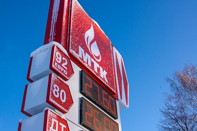 Светодиодные короба и табло на стеле АЗС