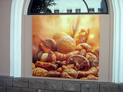 Элемент вывески магазина продуктов