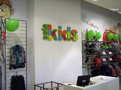 Объемные несветовые цельноклеенные буквы SelaKids