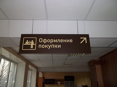 Подвесной указатель (навигация) для магазина